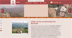 Desktop Screenshot of erlebe-china.de